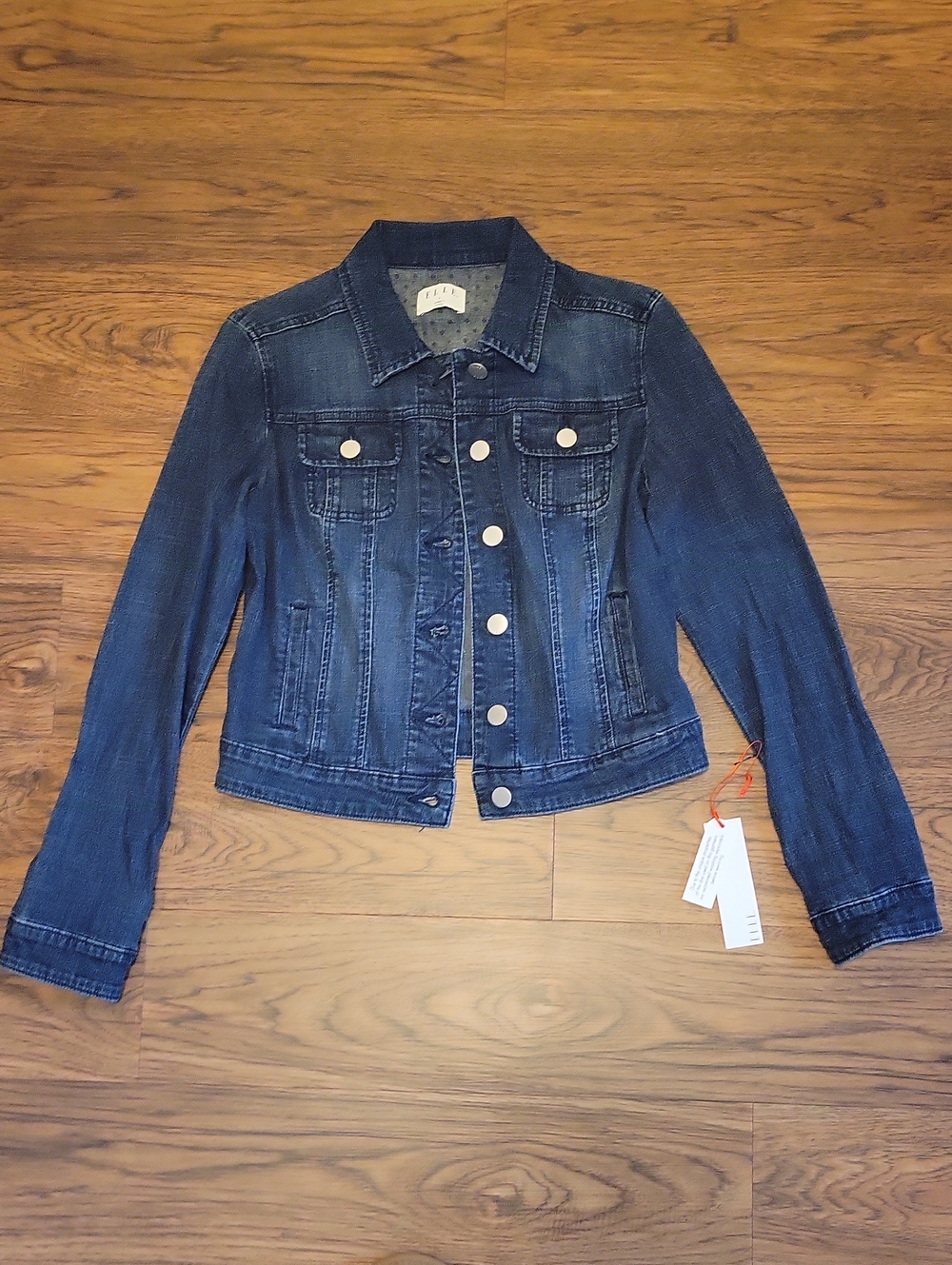 Elle Dark Indigo Denim Trucker Jacket
